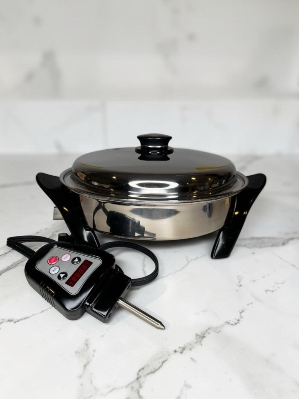 Saladmaster 12” Electric Skillet SA012OCU 304/316Ti Titanium Stainless Steel